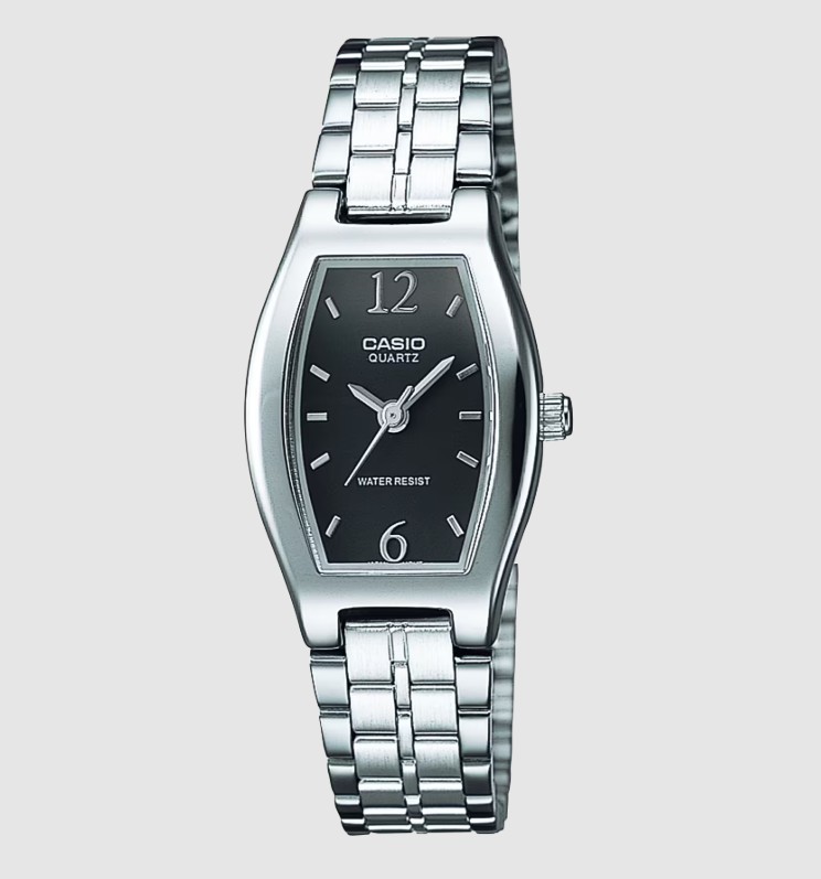 Casio Classic Analog Women’s Watch Black Dial Stainless Steel Band LTP-1254D-1A