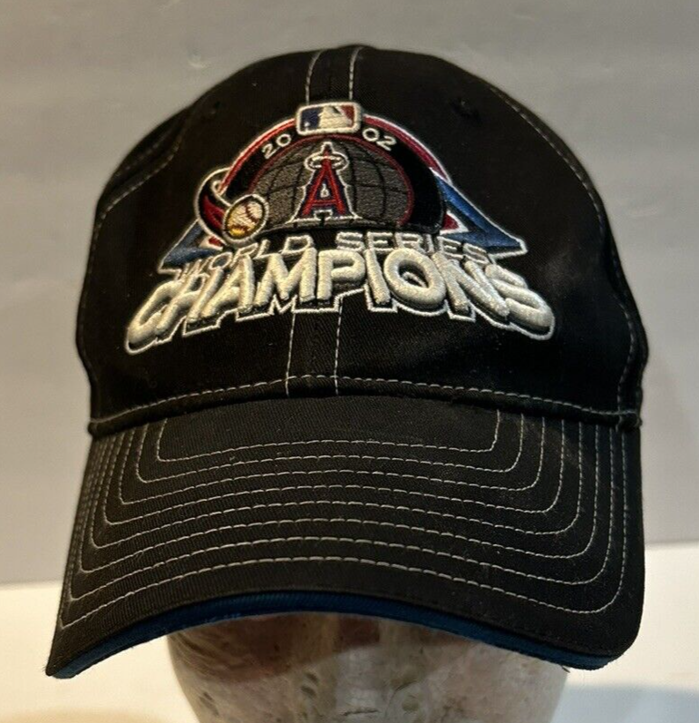 2002 Anaheim Angels World Series Champions Hat Black MLB