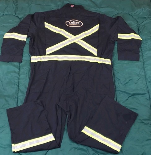 New FR Flame Resistant Big Bill Ultra Soft Black COVERALLS - 56 TALL Reflective
