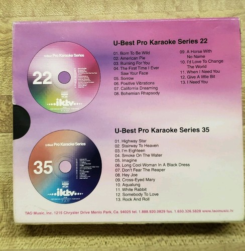 iktv Hits-2 - U-Best Pro Karaoke Series #22 & #35 (Video CD, 2-Disc Set, TAO)