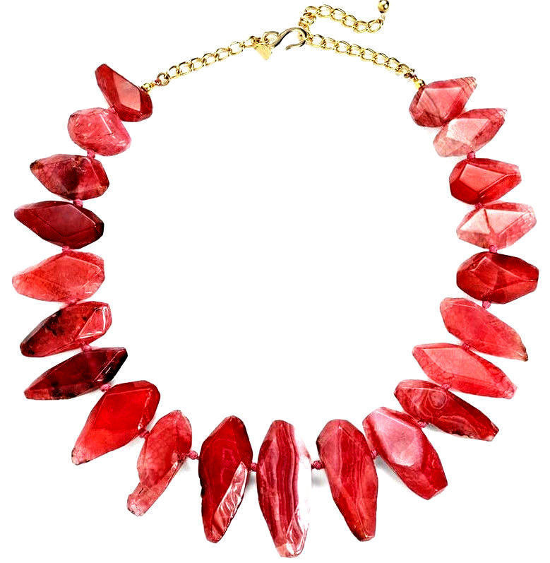 Kenneth Jay Lane Agate Yellow Gold Plated Fashion Jewelry