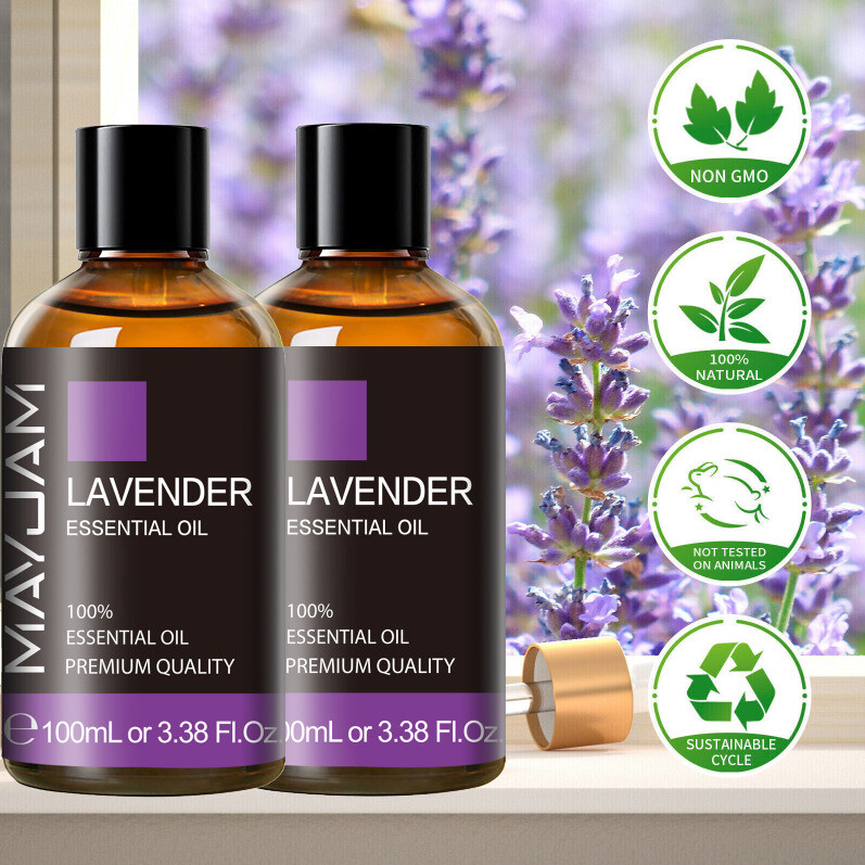 Lavender Essential Oil 100% Pure Natural Diffuser Therapeutic Sleep Skin Massage