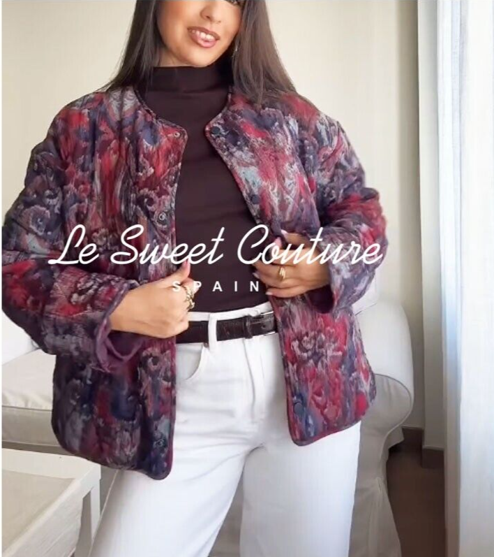 ZARA WOMAN NWT SS25 PRINTED QUILTED JACKET PINK 2202/109 | eBay