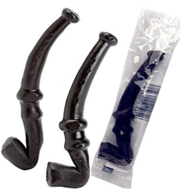 La Pipette Black Licorice Pipes Candy 24 Count Pipes
