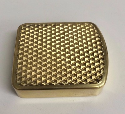 * DIY * HARLEY SPORTSTER SOLID BRASS BRAKE PEDAL PAD cover 48 72 1200 883 iron