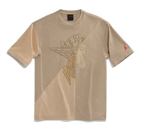 Pre-owned Jordan Travis Scott Cactus Jack X  T-shirt Khaki Desert All Sizes Available In Brown