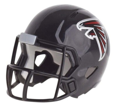Atlanta Falcons Pocket Pro Riddell NFL Speed Helmet - 2019 Old Style Black Mask