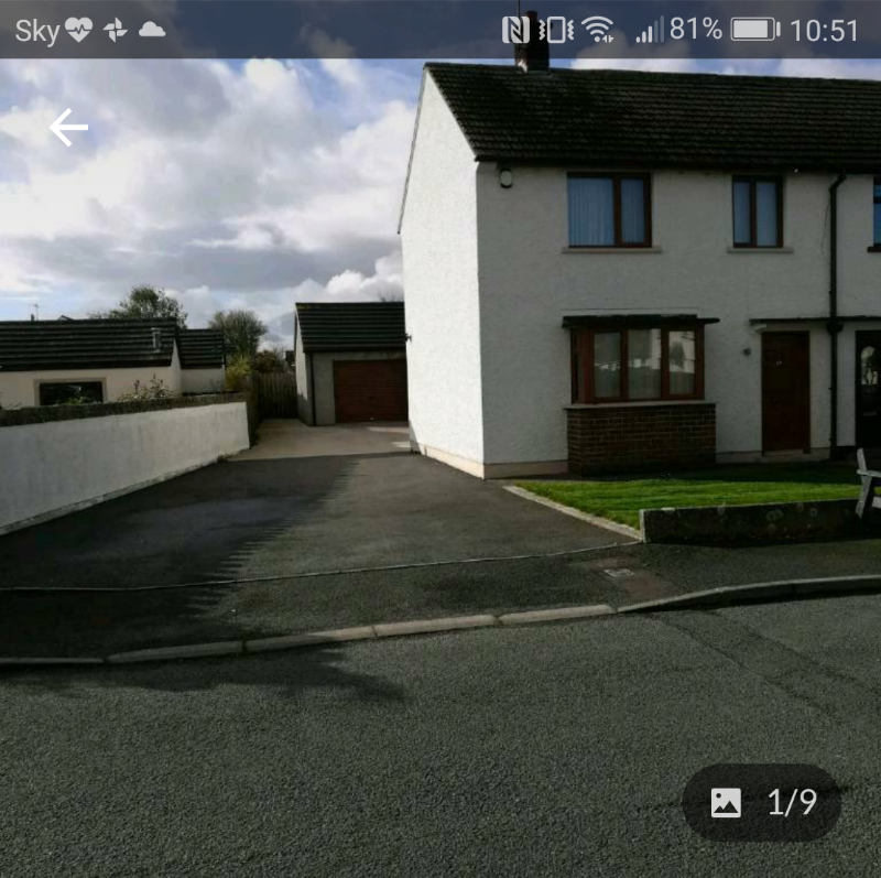 3 bed end terraced house with garage dromore in Dromore, County Down