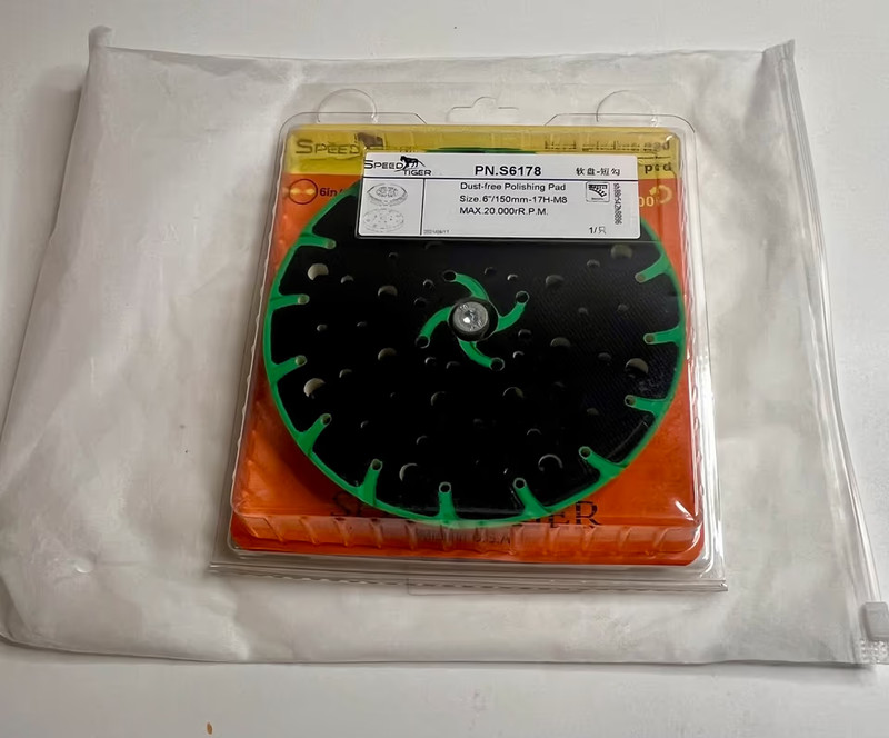 Staubfreies Polierpad 150mm, Speed Tiger, 20.000 U/Min, M8