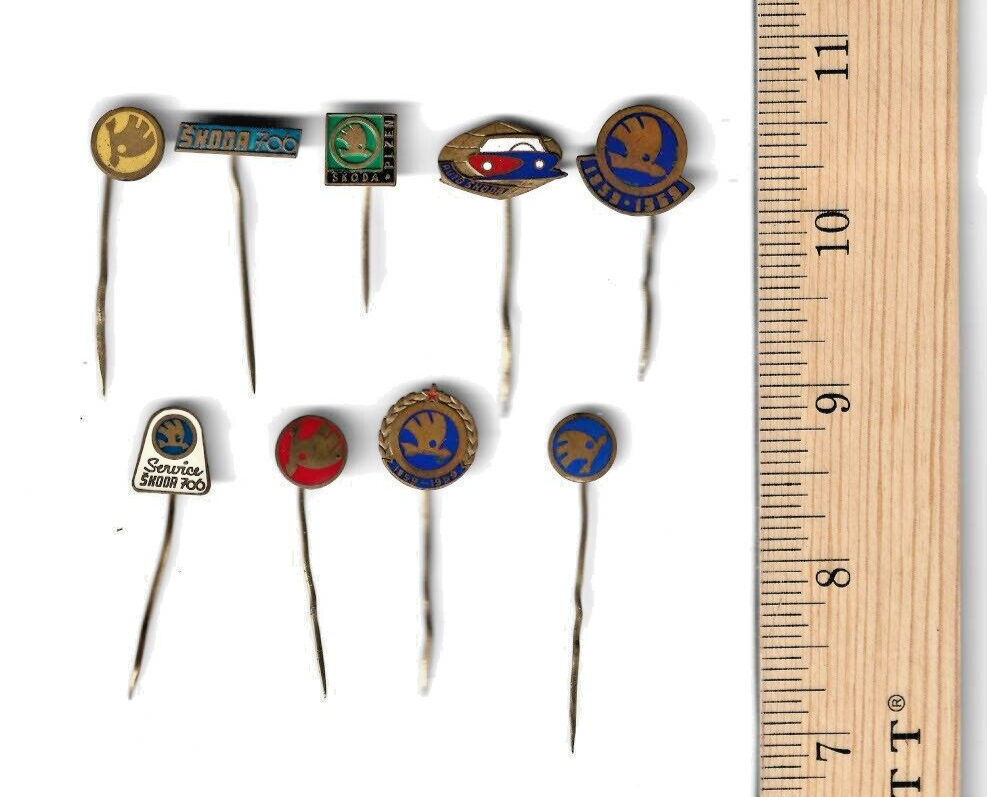lot-of-9-vintage-skoda-logo-lapel-pins