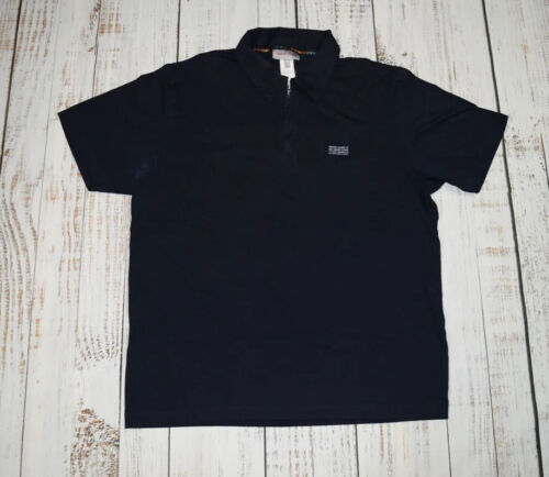 VINTAGE VERSACE CLASSIC 1/4 ZIP SHORT SLEEVE POLO NAVY BLUE VINTAGE VERSACE CLASSIC 1/4 ZIP SHORT SLEEVE POLO NAVY BLUE