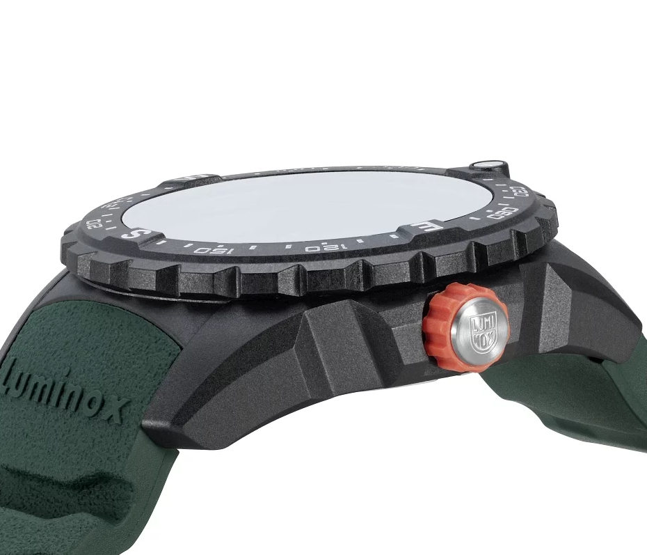 Pre-owned Luminox Xb.3735 Bear Grylls Survival Sapphire Crystal Men's Watch Green Strap