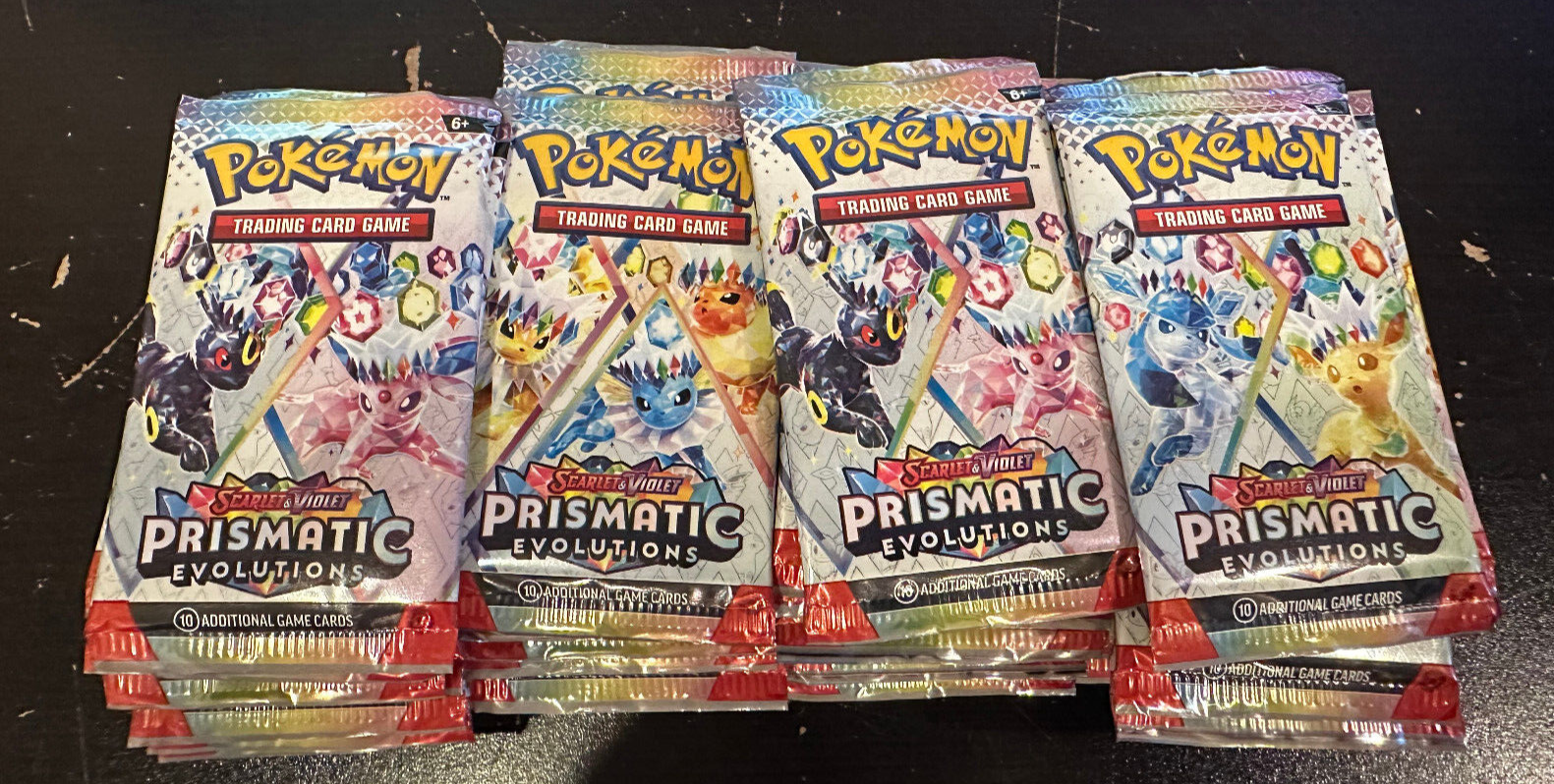 英語版ポケモンカードゲーム　Prismatic Evolutions ニンフィアex 海外版 英語版 Prismatic Evolutions ロゴ プロモ