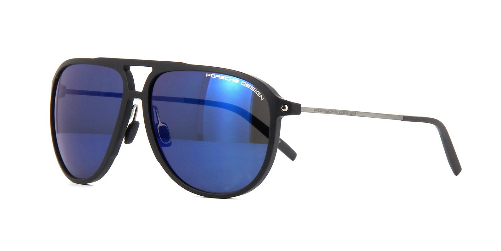 Pre-owned Porsche Design Saint Laurent Sl M124 Black/grey (001) Sunglasses In Grey Blue Mirrored