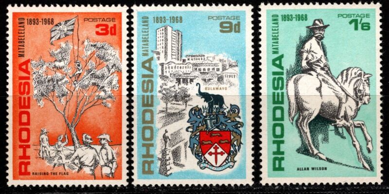 Rhodesia - 1968 - Local Events Complete Set of 3 Values # 263 - # 265 Mint NH