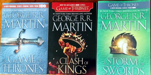 Game of Thrones Books~Volumes 1,2,3~Paperback~George R.R. Martin