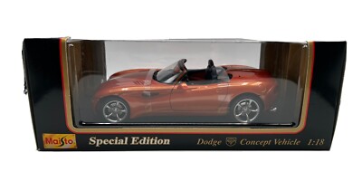 Maisto Special Edition 1:18 Scale Burnt-Orange DODGE CONCEPT CONVERTIBLE. NIB