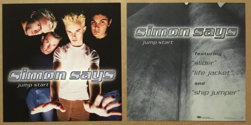 SIMON SAYS Rare VINTAGE 1999 DOUBLE SIDED PROMO POSTER FLAT 4 Jump CD MINT 12x12