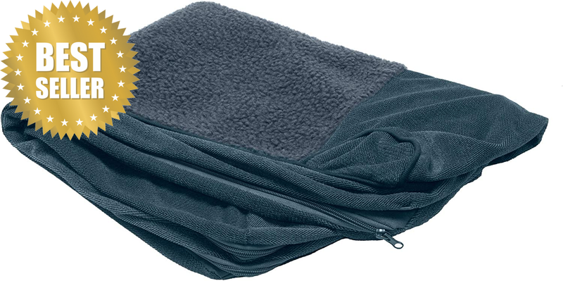 Replacement Dog Bed Cover Sherpa & Chenille Sofa-Style, Machine Washable - Orion