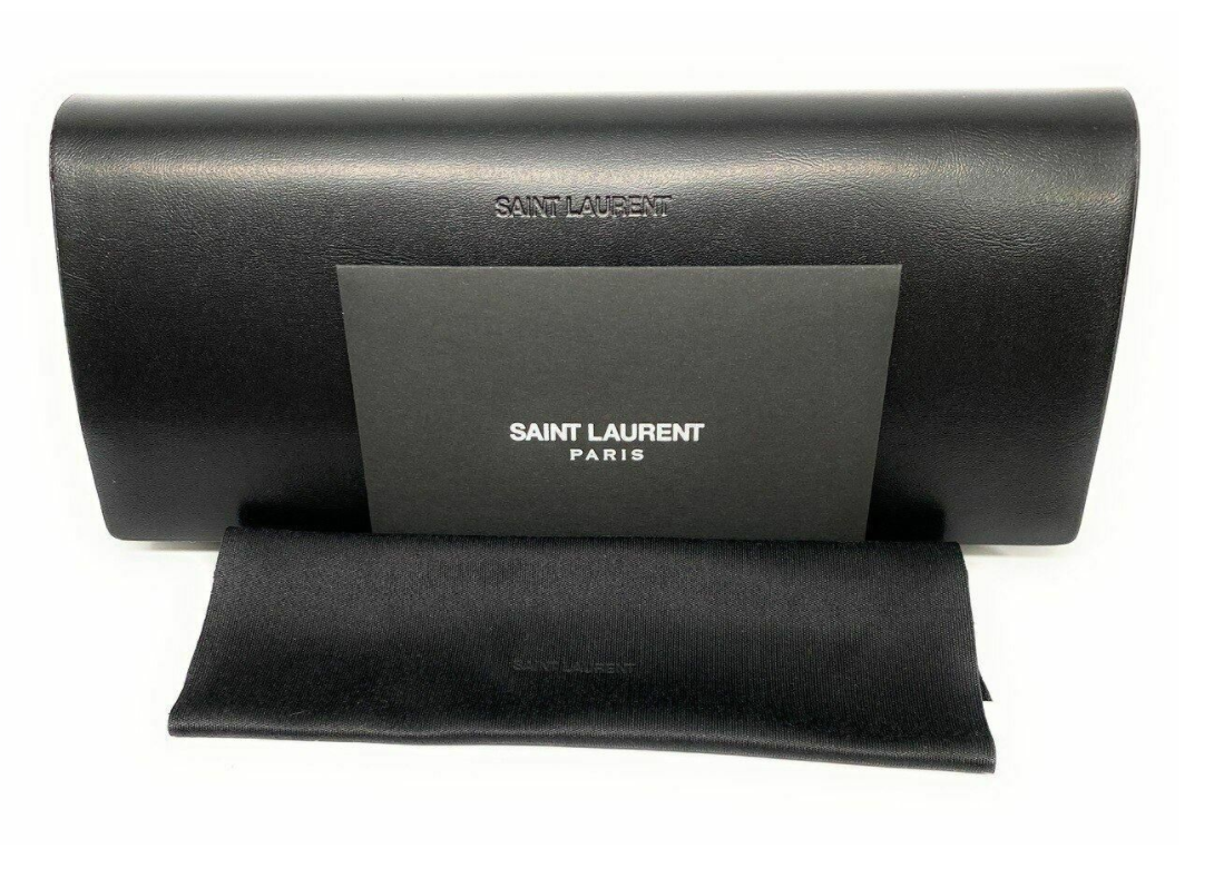 Pre-owned Saint Laurent Sl 1/f 001 Black Square Unisex Sunglasses