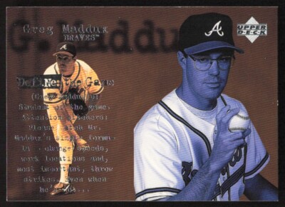 1998 Upper Deck Define The Game Greg Maddux #147 Atlanta Braves