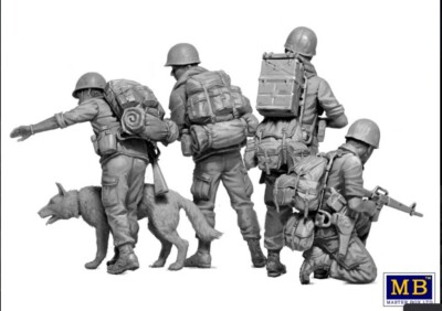 Master Box 35238 Dog Patrol. Vietnam War series Plastic model kit 1/35