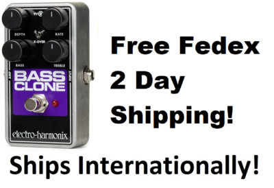 New Electro-Harmonix EHX Bass Clone Bass Chorus Effects Pedal
