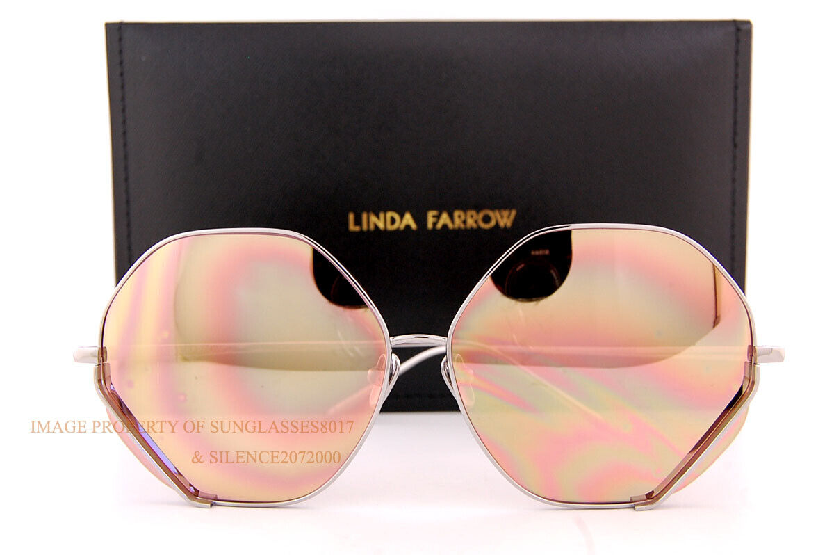 Pre-owned Linda Farrow Brand  Sunglasses Lfl/1010/c5 Fawcet White Gold/rose Gold