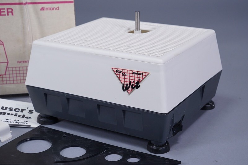 INLAND POP TOP WIZ GLASS GRINDER WHEEL ROUTER W/ BOX & EXTRAS ~ USED ONCE!!!!