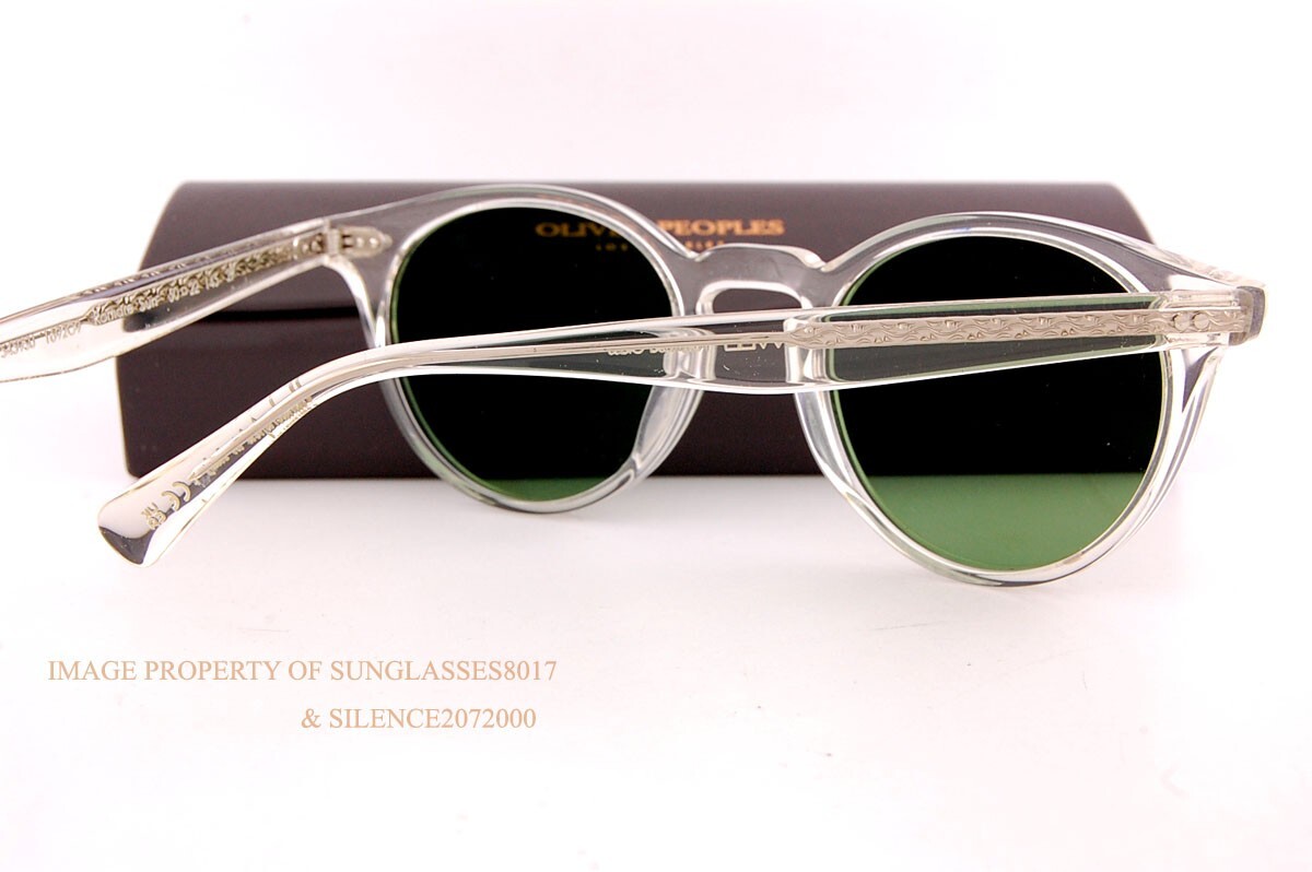 Pre-owned Oliver Peoples Sunglasses Romare Sun Ov 5459su 1692o9 Pale Citrine/jadepolar In Green