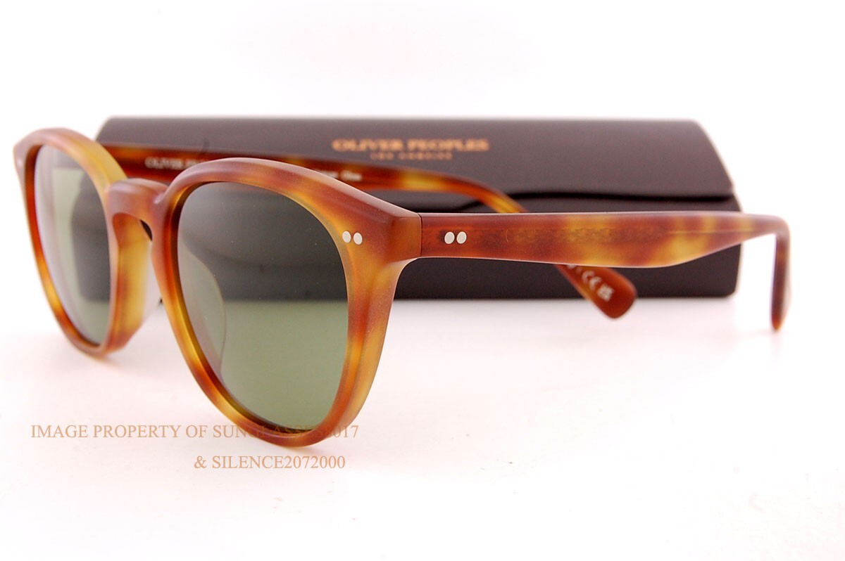 Pre-owned Oliver Peoples Sunglasses Desmon Sun Ov 5454su 14834e Semi Matte Brown/green In Vibrant Green