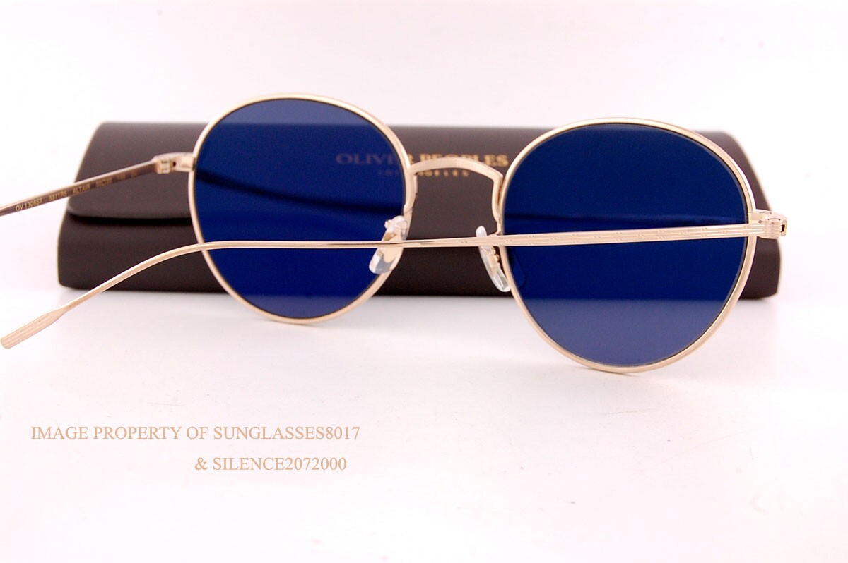 Pre-owned Oliver Peoples Sunglasses Altair Ov 1306/st 5311r5 Brushed Gold/carbon Grey In Gray
