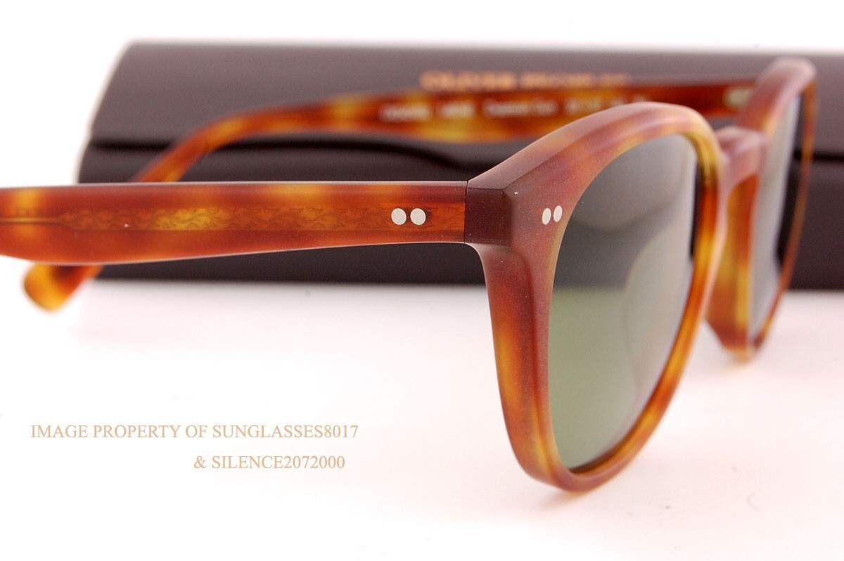Pre-owned Oliver Peoples Sunglasses Desmon Sun Ov 5454su 14834e Semi Matte Brown/green In Vibrant Green