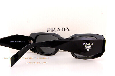 Pre-owned Prada Brand  Sunglasses Pr 17ws 1ab 5s0 Black/grey For Women In Gray
