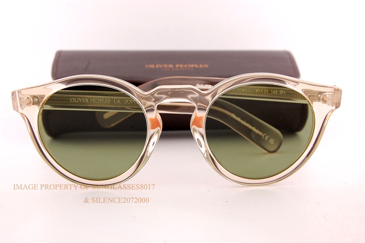 Pre-owned Oliver Peoples Sunglasses Martineaux Ov 5450/su 109452 Buff/green