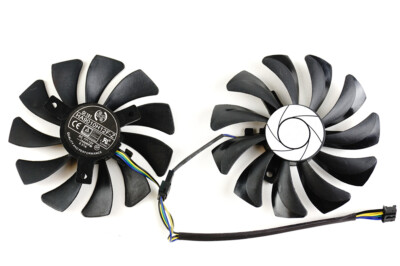 Full Set GPU Fans 85mm Pair Fans MSI 1660 Ti Super 2060 Ventus XS HA9010H12F-...