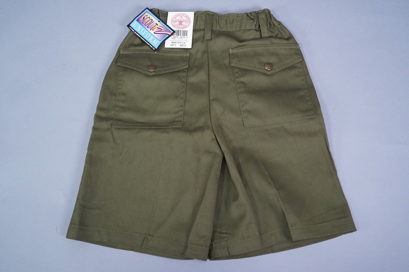 BOY SCOUT UNIFORM SHORTS ~ OFFICIAL BSA YOUTH ~ SIZE 12 WAIST 26 ~ LOOK!!