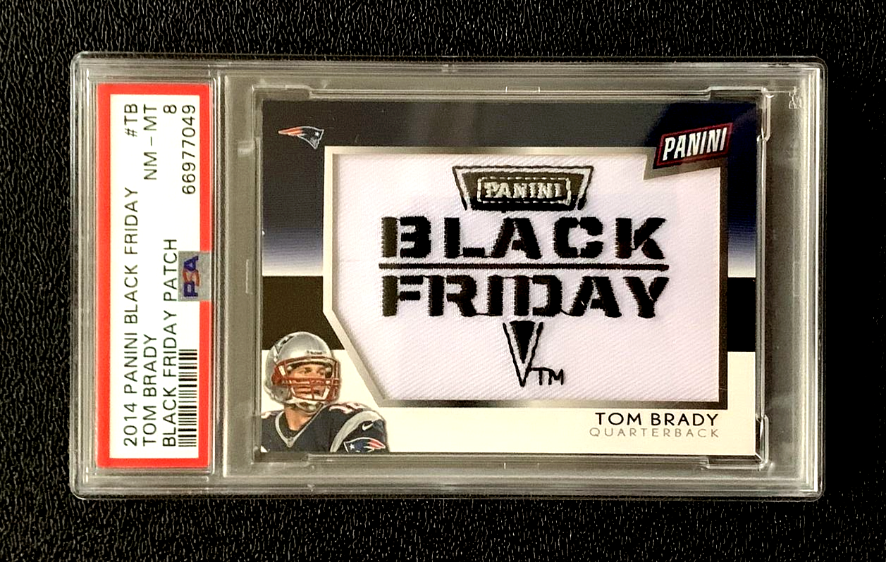 PSA8 NM/MT 2014 TOM BRADY PANINI BLACK FRIDAY BLACK FRIDAY