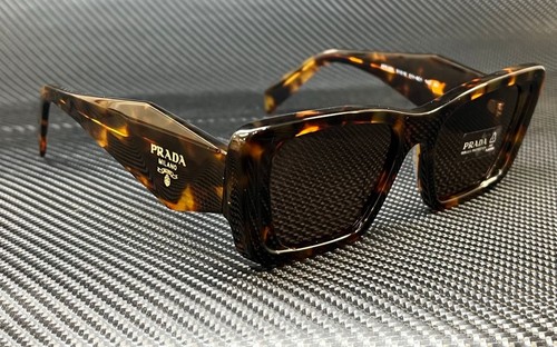 Pre-owned Prada Pr 08ys 01v8c1 Brown Havana Brown Women's 51 Mm Sunglasses