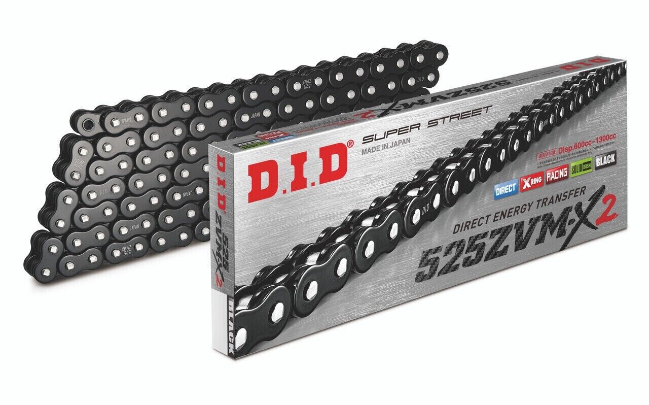 Japan DID Black Chain X-Ring 525ZVM-X2 120ZB, 525 ZVM-X2 120 Japan DID Black Chain X-Ring 525ZVM-X2 120ZB, 525 ZVM-X2 120