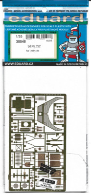 Eduard  Sd.Kfz.222  Photo Etch Details 1/35 548 For Tamiya   ST