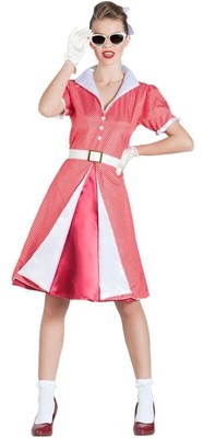 Disfraz Vestido de Pin up años 50