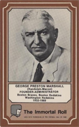 1975 Fleer Team Cloth Patch Stickers George Marshall #67