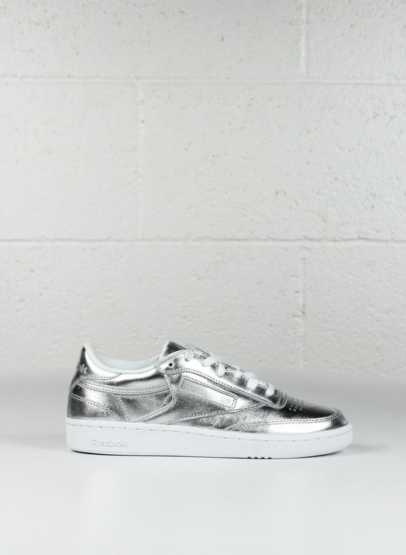 Scarpe da donna in argento 100% pelle da 40,5 scarpa eu