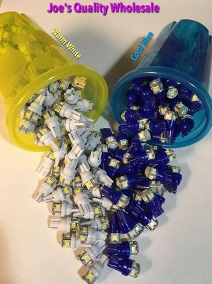 (8)COOL BLUE/ WARM WHITE LED LAMP 8V BULBS /Pioneer Project/One Receivers/ SX 
