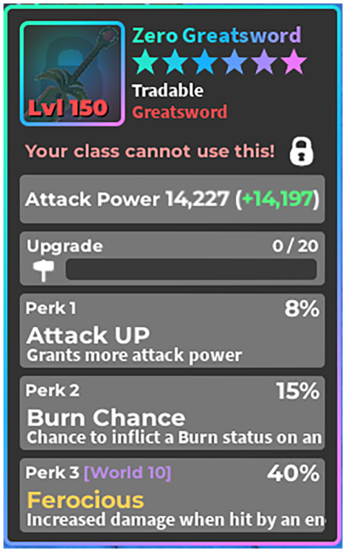 Roblox World Zero WZ - ZERO WEAPONS - PERFECT PERKS