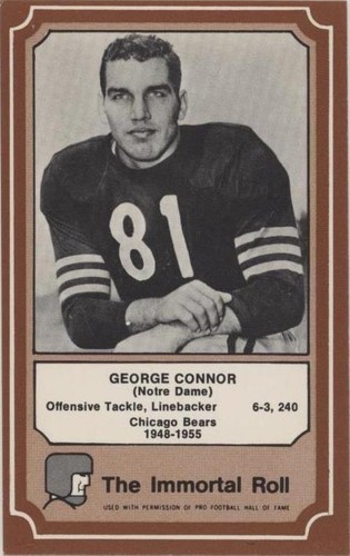 1975 Fleer Team Cloth Patch Stickers George Connor #59