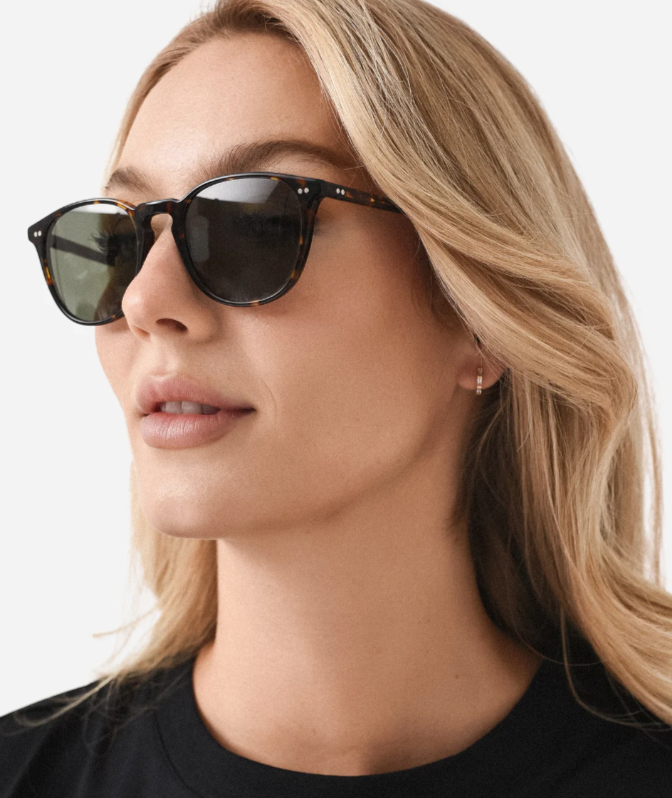 Pre-owned Oliver Peoples Forman La Polarized Sun In Cocobolo Msrp$496 Dicaprio's Fav In Blue