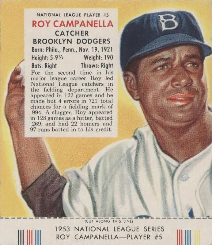 Red Man Tobacco All-Star Team 1953 - Roy Campanella #5