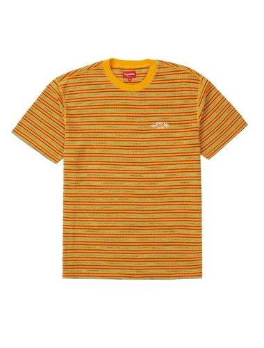 SUPREME S/S '19 Stripe Thermal Top Orange Men's Small | eBay
